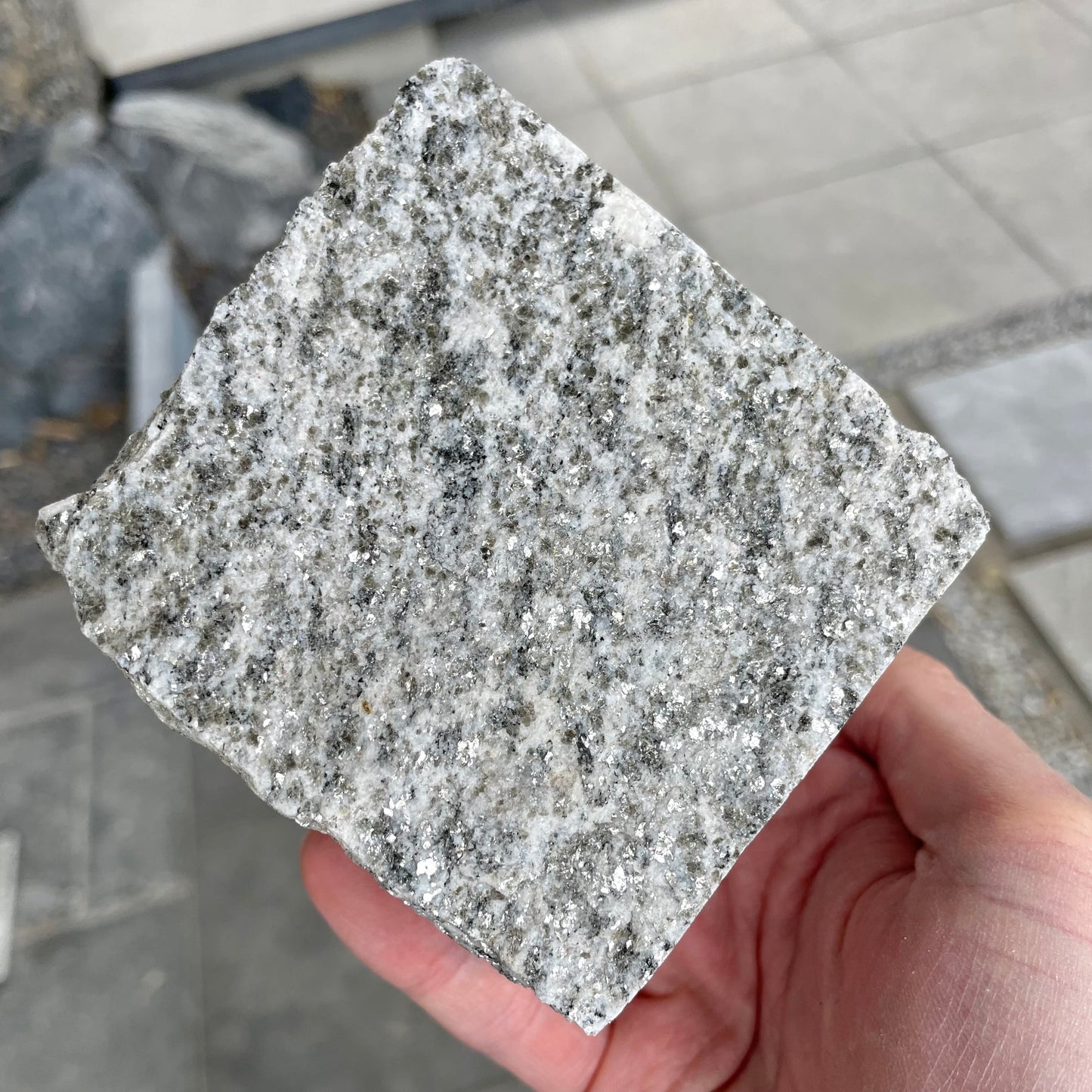 Pav en Gneiss ALPINA WHITE # 6-8 X 6-8 X 6-8 cm