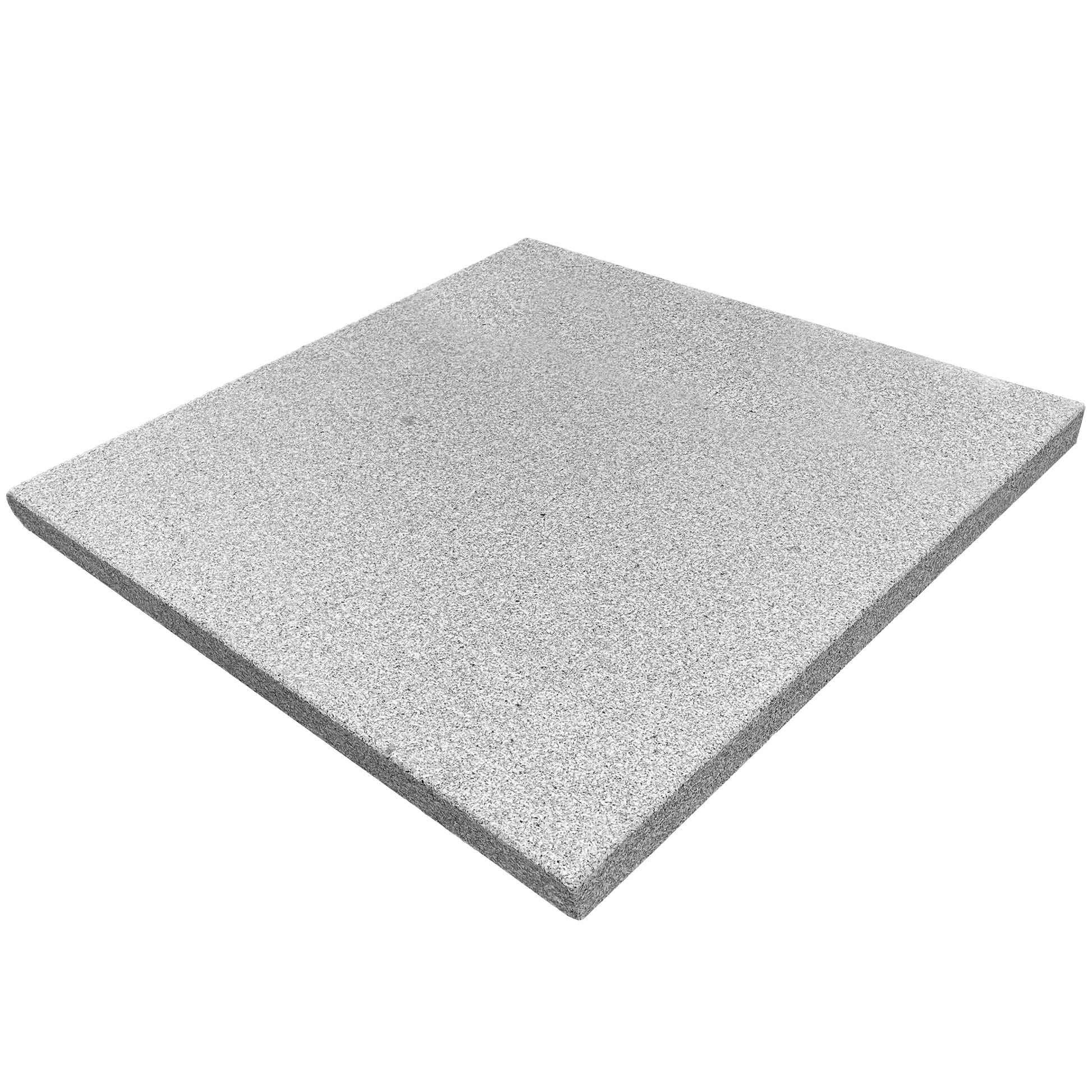 Marche suspendue en Granit gris clair # 120 x 120 x 7 cm