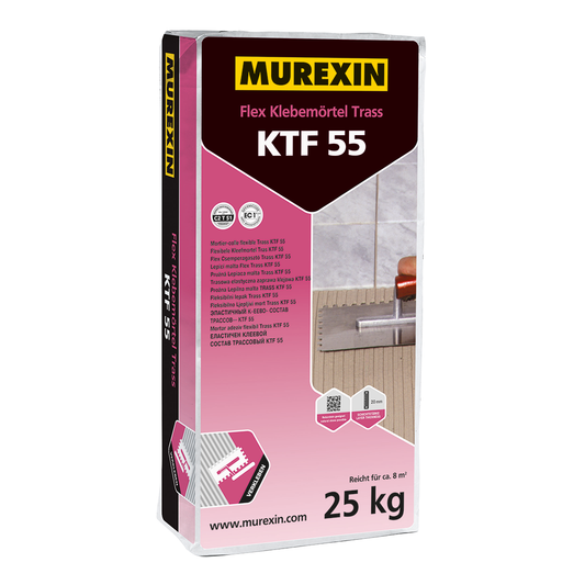 Grauer Klebemörtel - MUREXIN KTF 55 (25 kg)