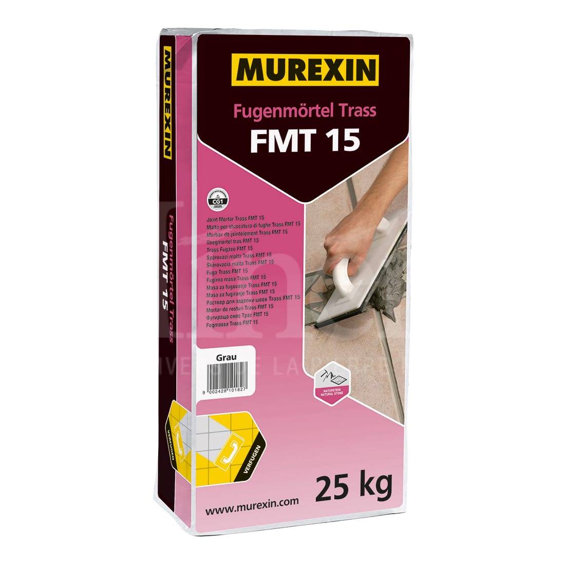 Mortier joint pour dallage en pierre naturelle - MUREXIN FMT 15 (25 kg)