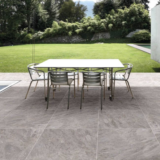 Dallage en Gr C QUARTZITE GREY