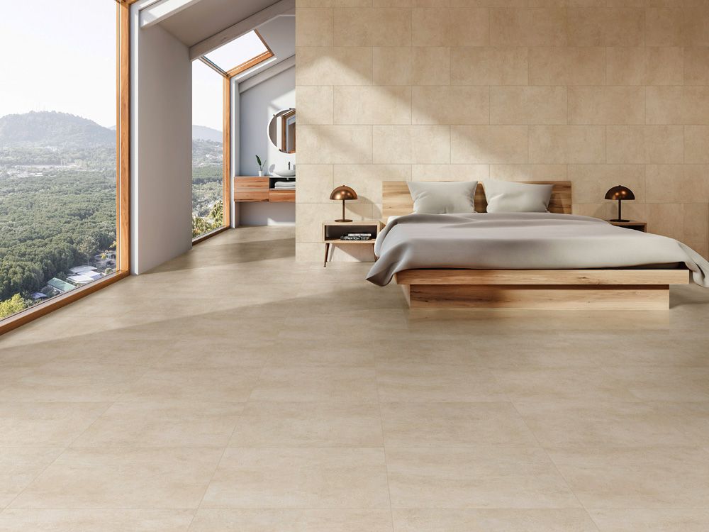 Dallage en Gr C LIMESTONE IVORY Beige - 60x60x2 cm