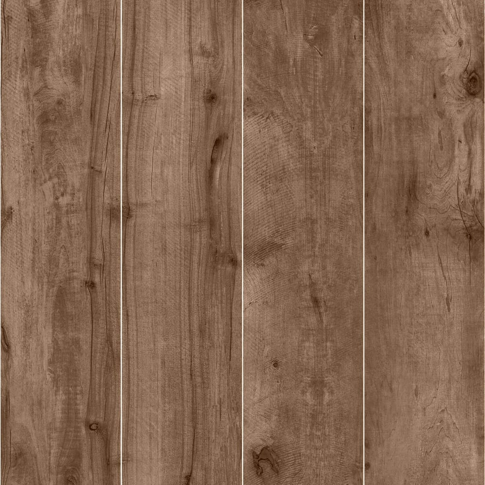 Grès cérame effet bois OAK BROWN - 120x30x2