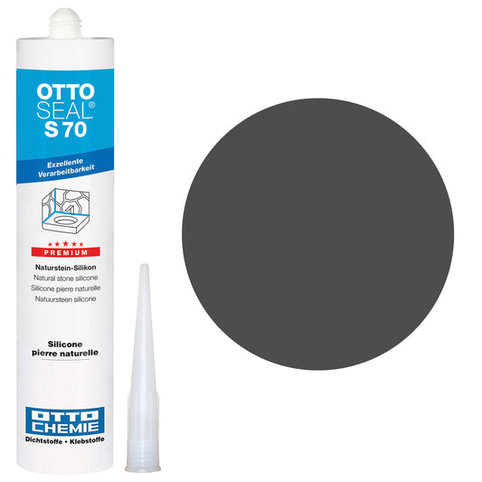 MATT ANTHRAZIT Silikon für Naturstein - OTTOSEAL S70 (310ml)